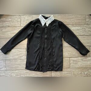 ALLEGRA K Black Lace Short Dress/Top Size S NWT